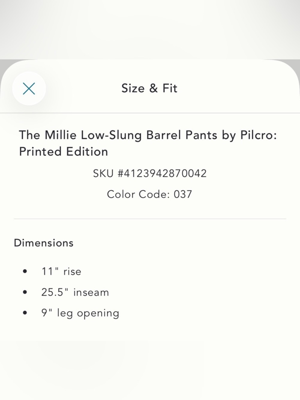Pilcro Millie low- slung barrel pants from Anthropologie - Picture 6 of 6
